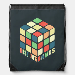 Magic cube drawstring bag
