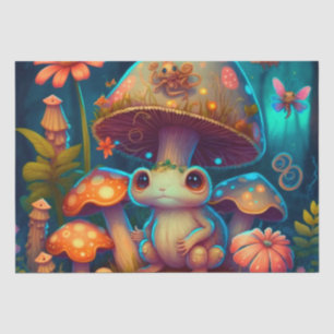 Magic cute frog mushroom tissue paper