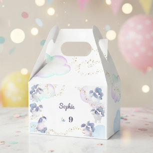 Magic cute unicorns kids birthday favor boxes