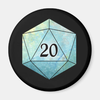 Magic d20 Dice Magnet