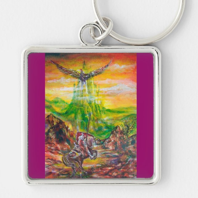 MAGIC DUEL BETWEEN BRADAMANT AND NEGROMANCER KEYCHAIN (Front)