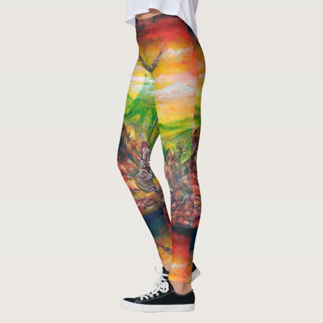MAGIC DUEL BETWEEN BRADAMANT AND NEGROMANCER LEGGINGS (Left)