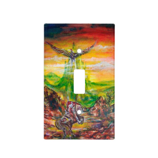 MAGIC DUEL BETWEEN BRADAMANT AND NEGROMANCER LIGHT SWITCH COVER (Front)