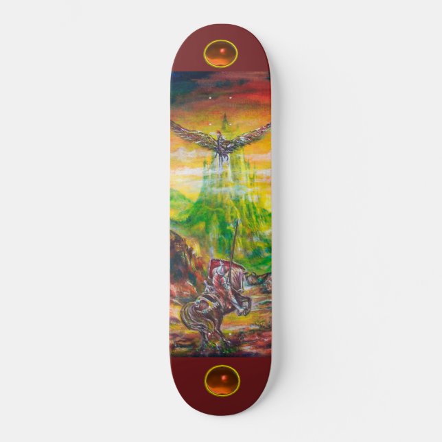 MAGIC DUEL BETWEEN BRADAMANT AND NEGROMANCER SKATEBOARD DECK (Front)