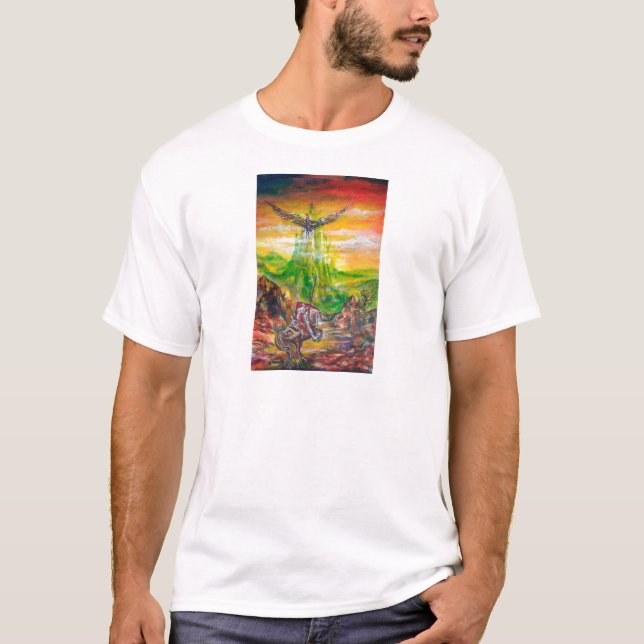 MAGIC DUEL BETWEEN BRADAMANT AND NEGROMANCER T-Shirt (Front)