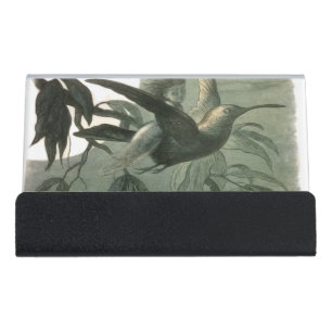 Magic Elf Flying Night Moon Art Desk Business Card Holder