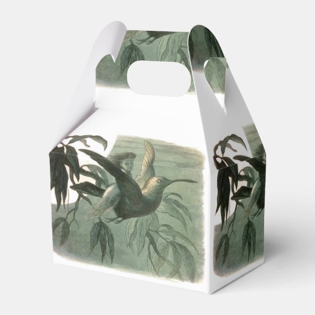 Magic Elf Flying Night Moon Art Favor Boxes (Front Side)