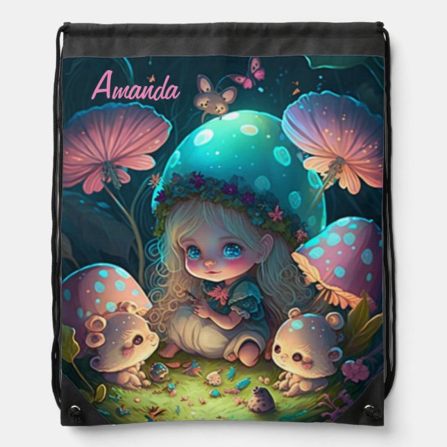 Magic elf moments    drawstring bag (Front)