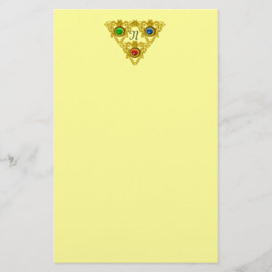 MAGIC ELFIC TALISMAN /GOLD TRIANGLE Yellow Stationery