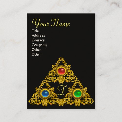 MAGIC ELFIC TALISMAN MONOGRAM BUSINESS CARD