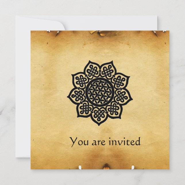 MAGIC EVENT parchment Invitation (Front)