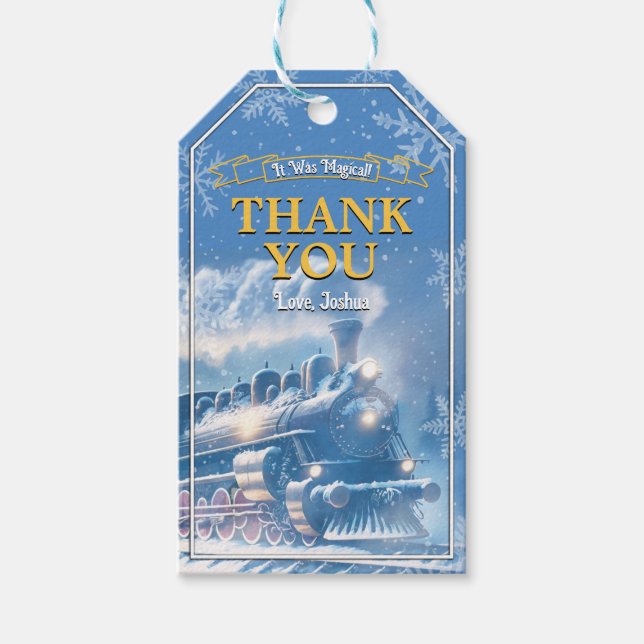 Magic Express Favor Tag (Front)