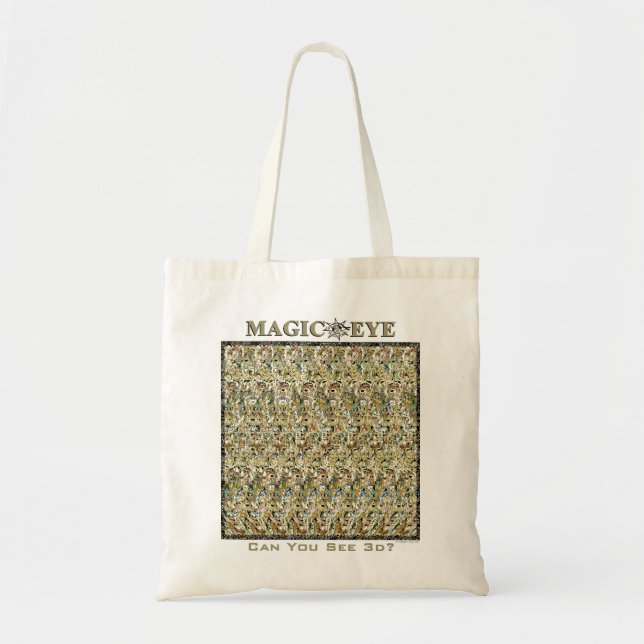 Magic Eye® 3D "Mirage" Tote Bag (Front)