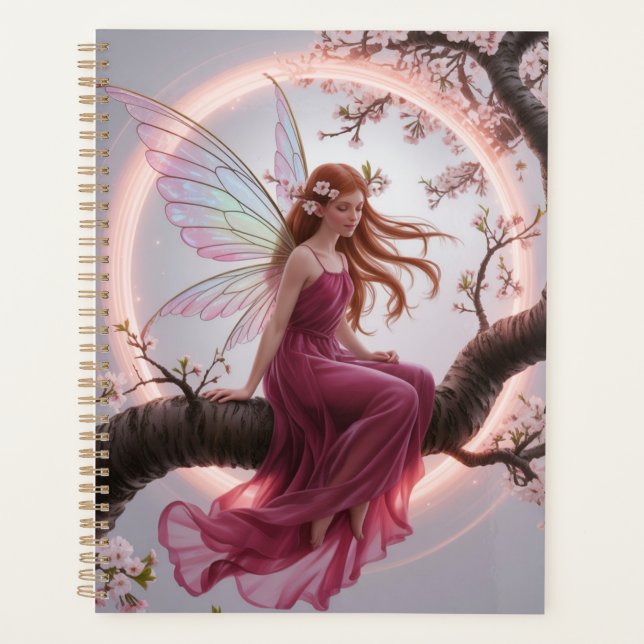 Magic Fairy Among Cherry Flowers - Illustration d Planner (Front)