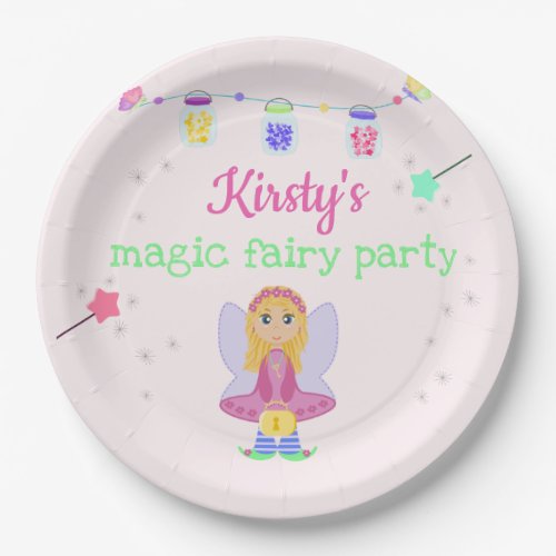 Magic Fairy Party  Girls Birthday Celebration Paper Plates