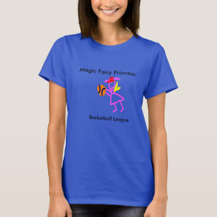 magic fairy princess basketball league girl power T-Shirt