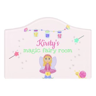 Magic Fairy Princess | Personalized Girl's Bedroom Door Sign