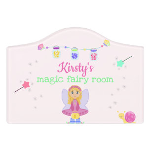 Magic Fairy Princess Personalized Girl's Bedroom Door Sign