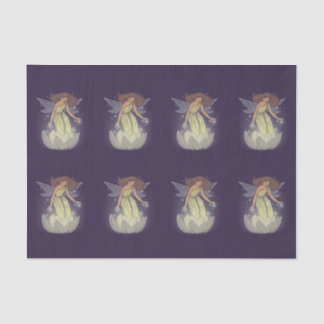 Magic Fairy White Flower Glow Fantasy Art Tissue Paper