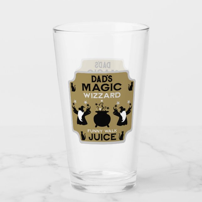 Magic Fantasy Wizard Gift Glass (Front)
