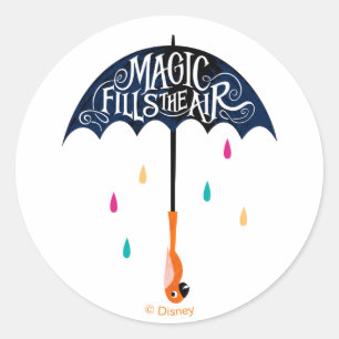 Magic Fills the Air Classic Round Sticker