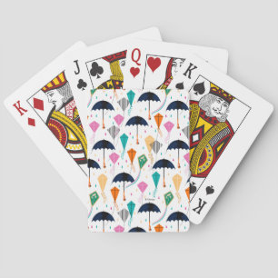 Magic Fills the Air Kite Pattern Poker Cards