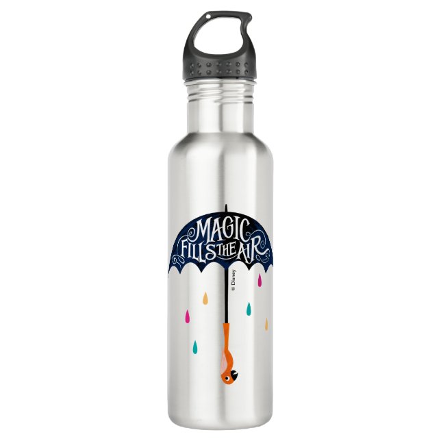 Magic Fills the Air Stainless Steel Water Bottle (Front)