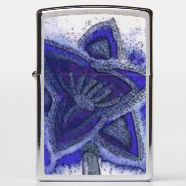 ...magic flower...art by Jutta Gabriel...(Zippo).. Zippo Lighter (Front)