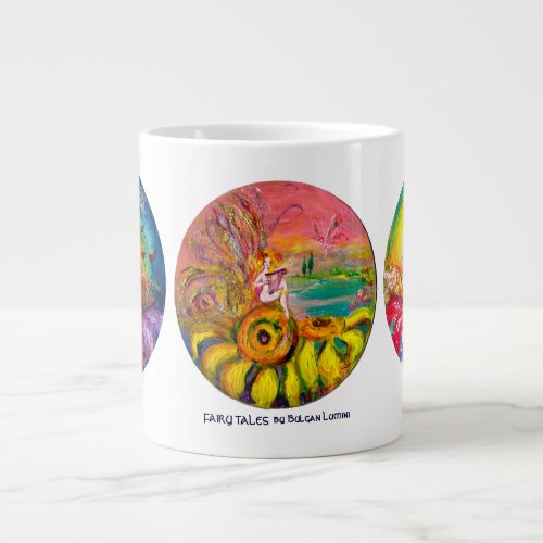 MAGIC FLOWER FAIRIES Fantasy Giant Coffee Mug