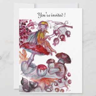 MAGIC FOLLET OF MUSHROOMS INVITATION
