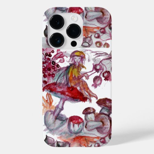 MAGIC FOLLET OF MUSHROOMS Red White Floral Fantasy Case_Mate iPhone 14 Pro Case
