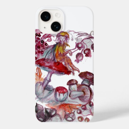 MAGIC FOLLET OF MUSHROOMS Red White Floral Fantasy Case_Mate iPhone 14 Case
