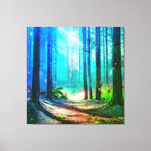 Magic forest ambient  canvas print