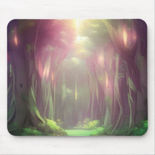 Magic Forest Anime Mouse Pad