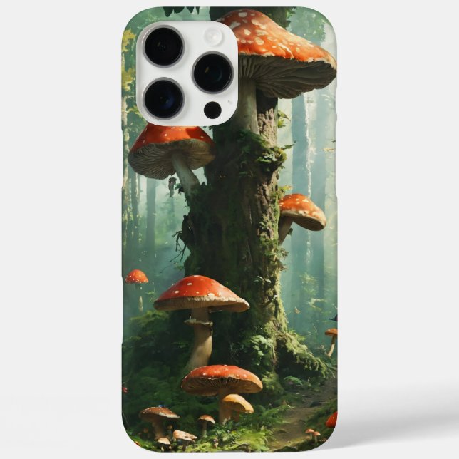 magic forest, fly agaric, fairy forest, magic mush Case-Mate iPhone case (Back)