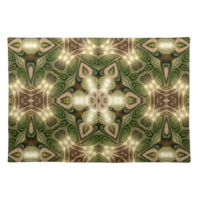 Magic Forest Geometric Mandala Place Mat (Front)