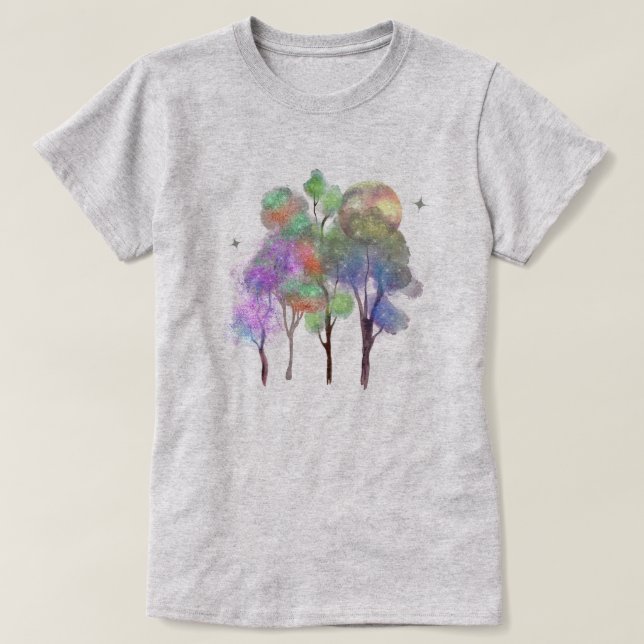 Magic Forest Moon Women's T-Shirt (Design Front)