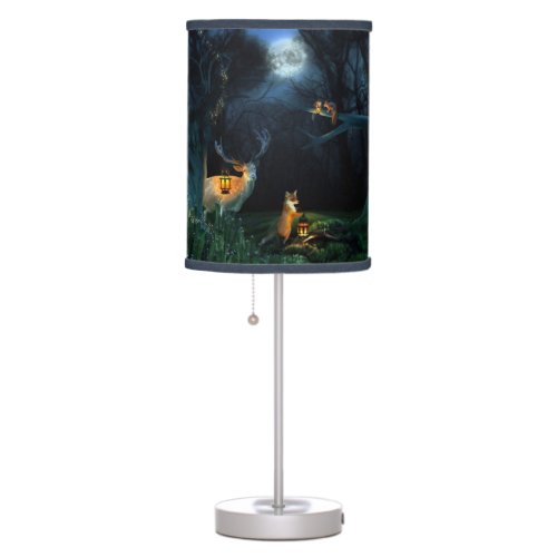 Magic Forest Wildlife Table Lamp