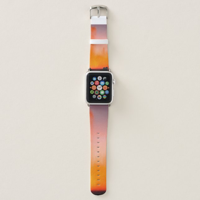 Magic Fountain of Montjuic, Barcelona, Spain. Nigh Apple Watch Band (Front)