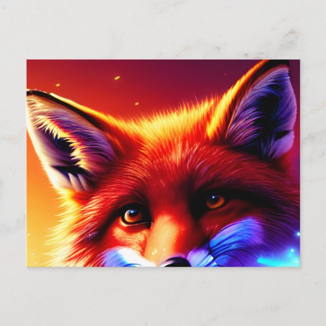 Magic Fox Dreams Postcard (Front)