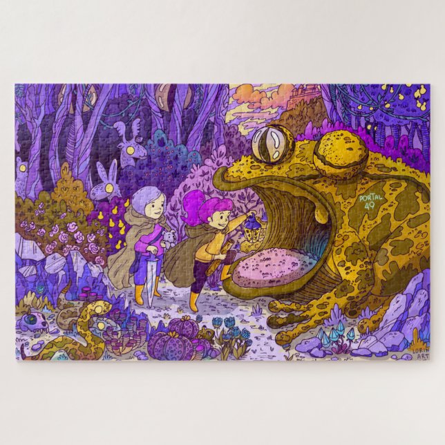 Magic Frog Potal Jigsaw Puzzle (Horizontal)