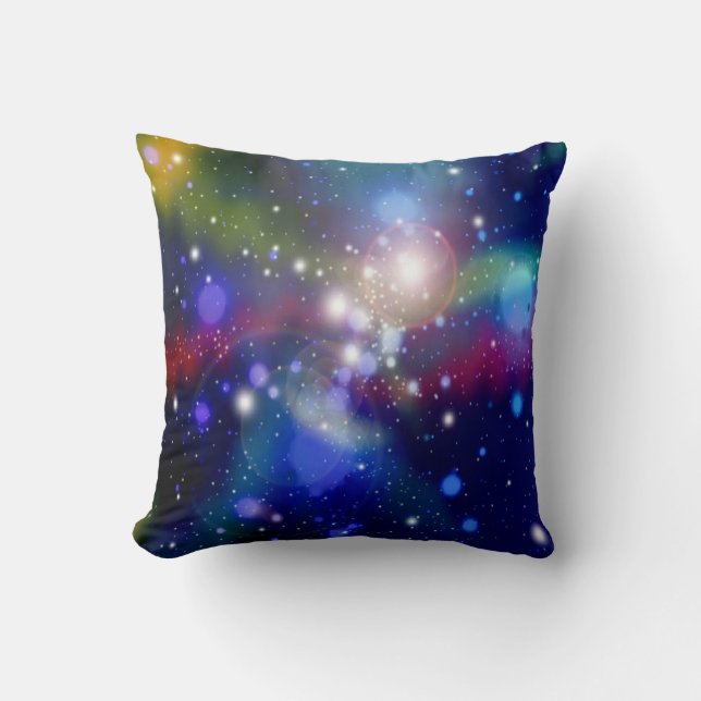 Magic Galaxy Throw Pillow (Front)