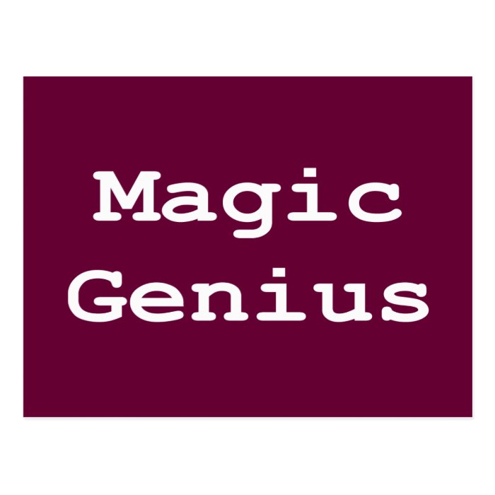 Magic Genius Gifts Postcard