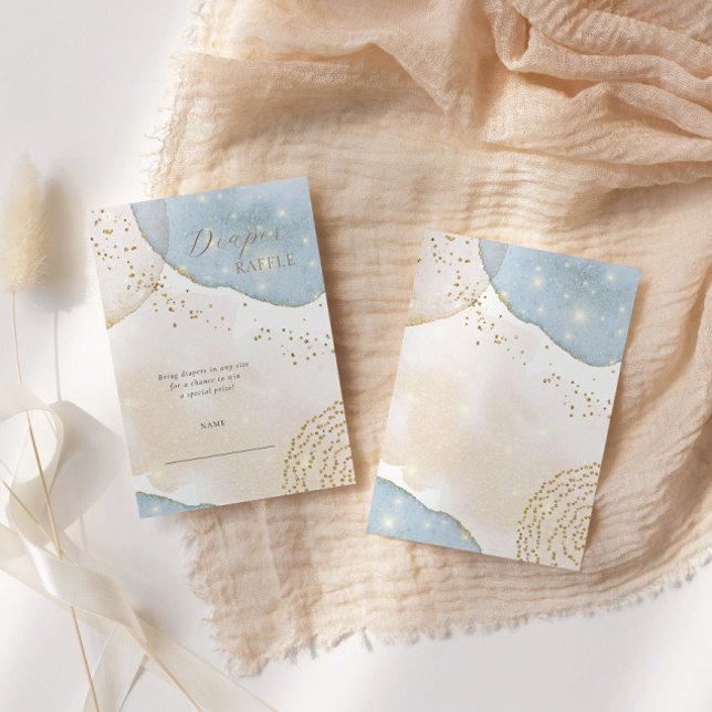 Magic Glitter Abstract Modern Baby Shower  Enclosure Card (Creator Uploaded)