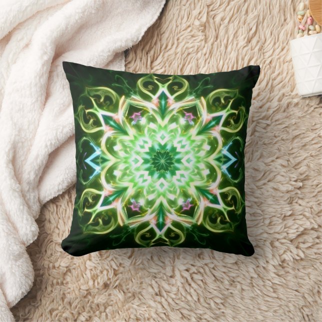 Magic Green Throw PIllow (Blanket)
