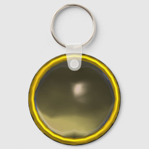 MAGIC GREY AGATE GEM STONE KEYCHAIN