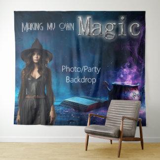 Magic Halloween Party Witchy Star Shot Backdrop