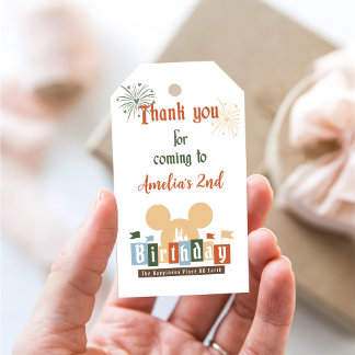 Magic Happiest Birthday On Earth Magical Birthday Gift Tags