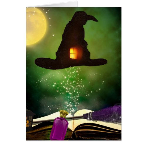Magic Hat  Magical Spell Book Whimsical Halloween