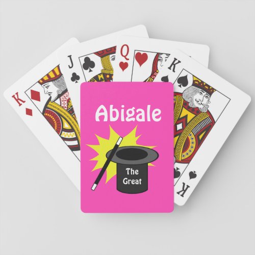 Magic Hat Personalized Poker Cards